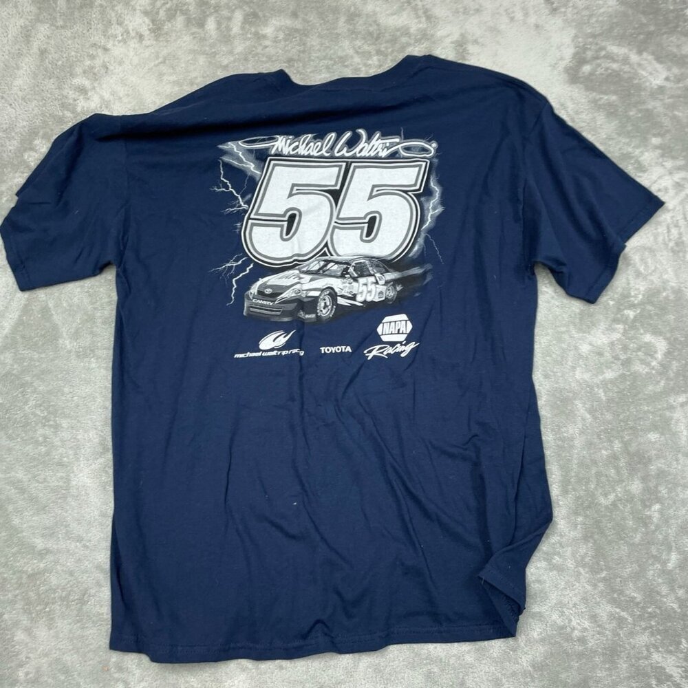 2007 Napa Race Day Experience Gildan XL Navy T-Shirt Michael Cotton 6309 - Picture 2 of 7